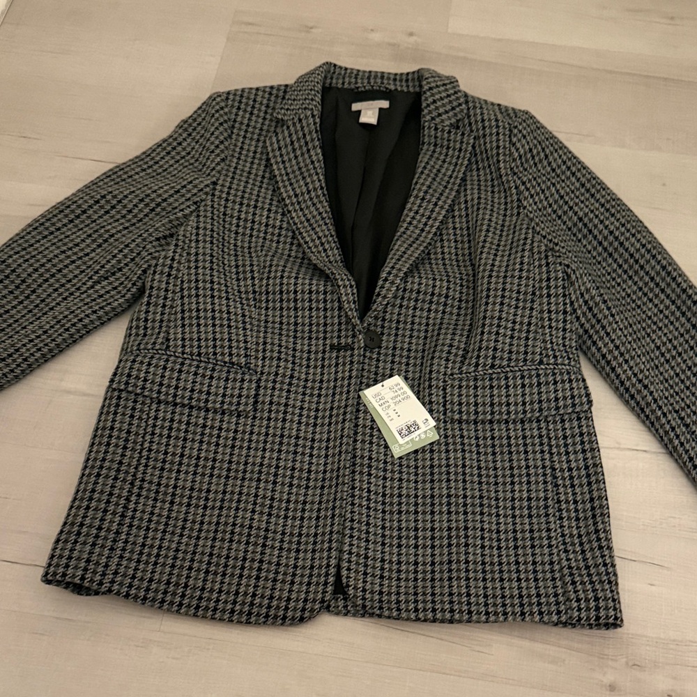 Houndstooth Blazer Jacket
